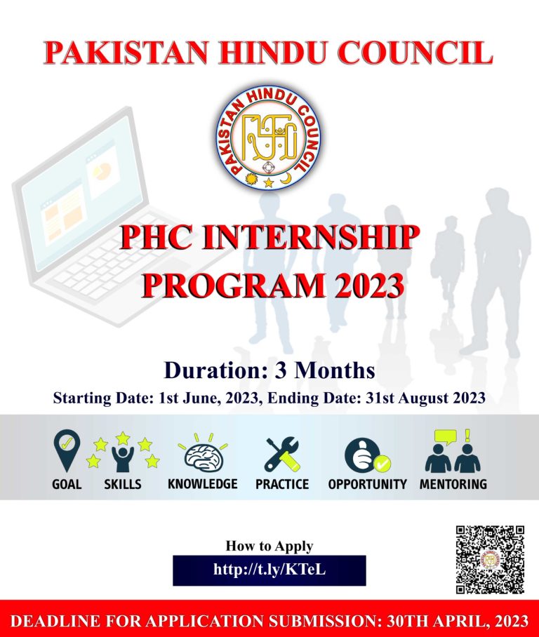 Summer Internship Pakistan Hindu Council