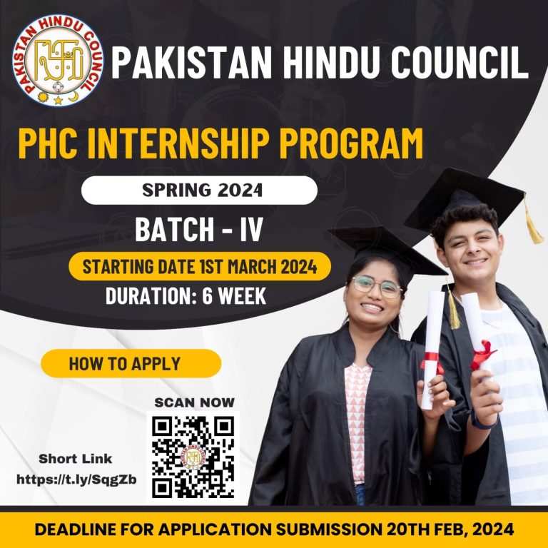 Spring Internship Pakistan Hindu Council